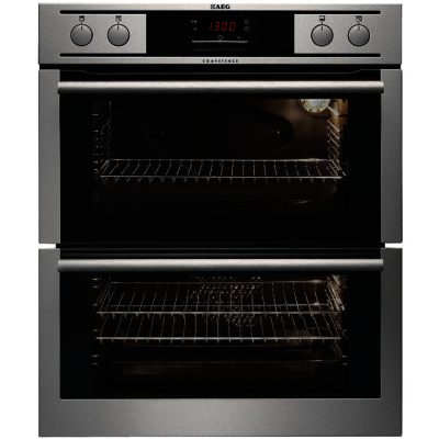 AEG Competence NC4013021M Built Under Multifunction Double Oven in Stainless Steel AEG Competence NC4013021M Built Under Multifunction Double Oven in Stainless Steel